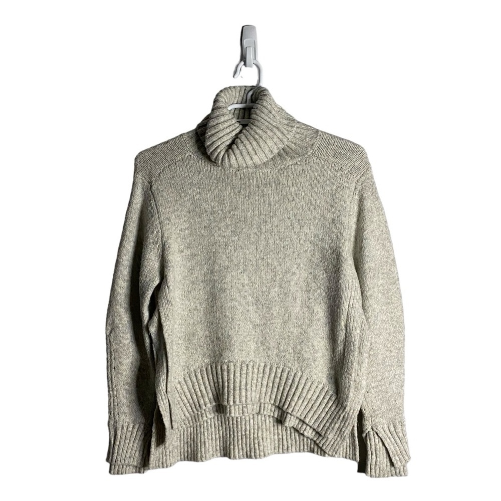 Line Women's Gray Marled Soft Knit Turtleneck Sweater